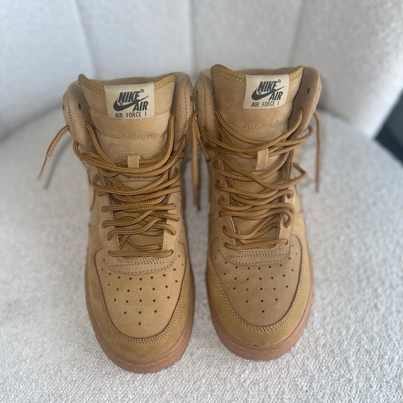 Nike Air Force 1 High Tops in Brown - Picture 1 of 7